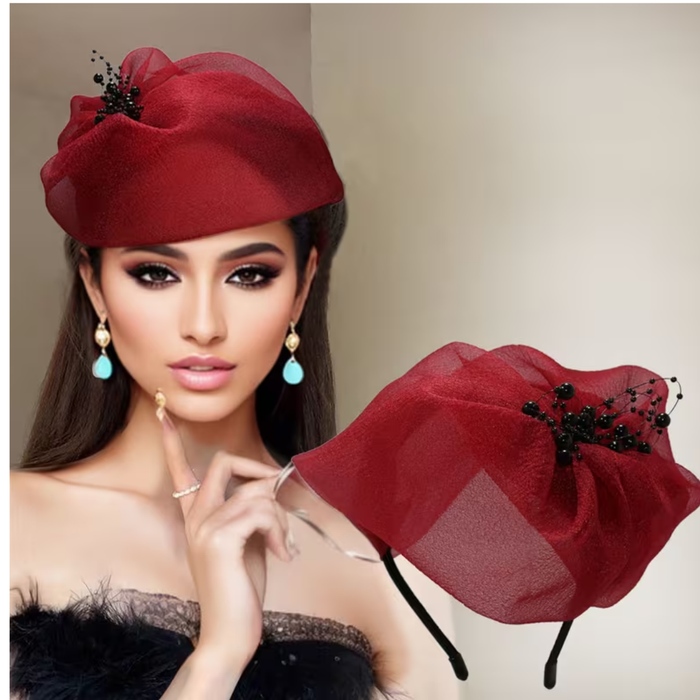 Elegant Vintage-Inspired Women’s Headband with Faux Pearls