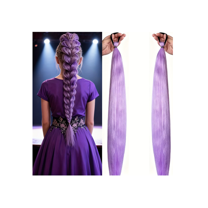 Purple Ponytail Hairpieces – 2PCS