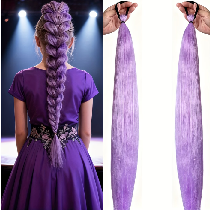 Purple Ponytail Hairpieces – 2PCS