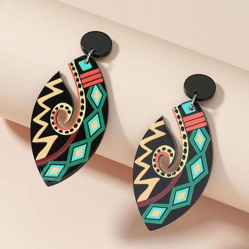 Colorful Bohemian Multicolor Pattern Earrings
