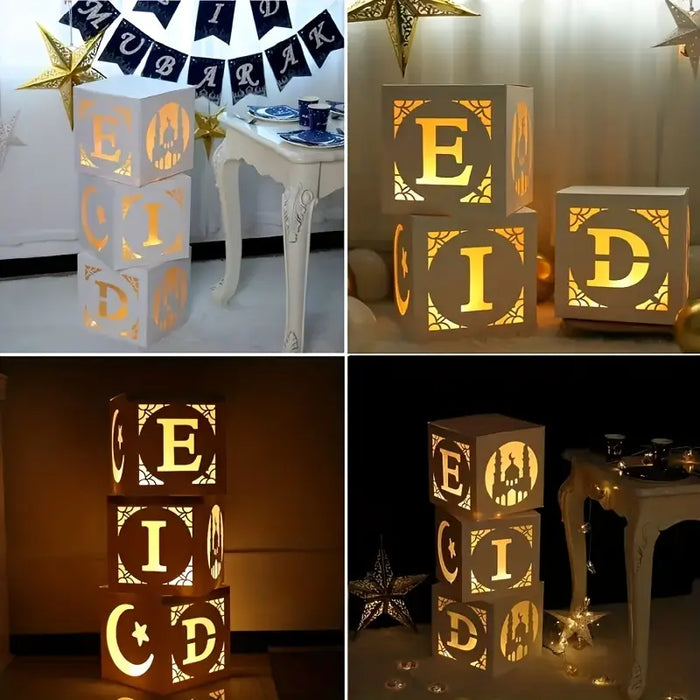 Eid Glow Balloon Box Set – 3pcs