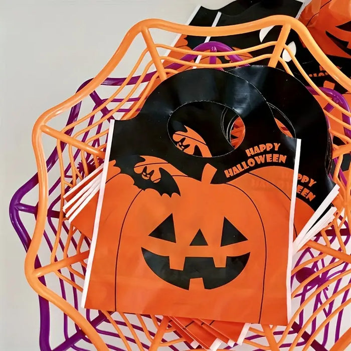 Halloween Jack-O'-Lantern Treat Bags - 25pcs Set