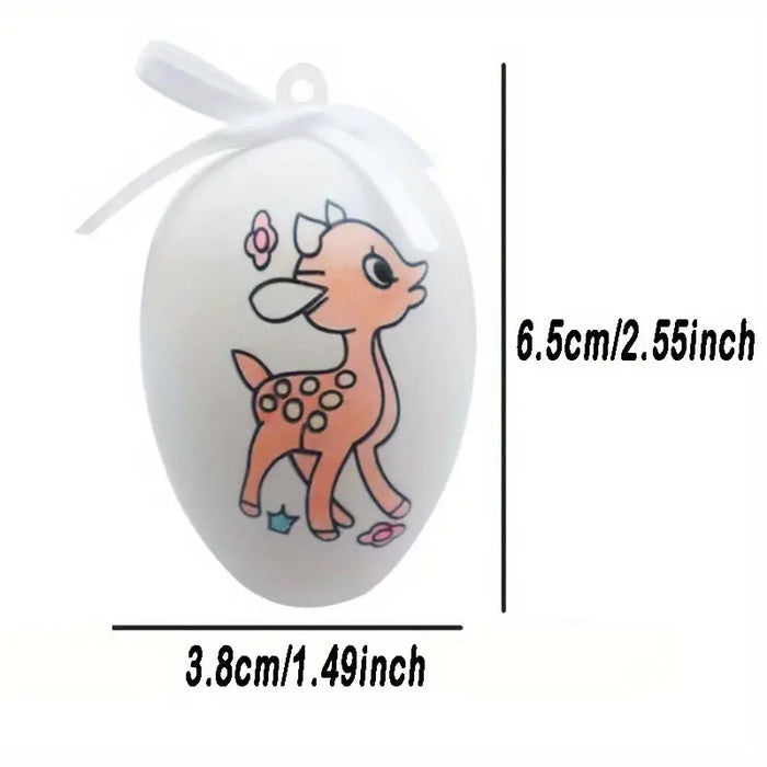 DIY Easter Eggs with Colored Pencils - 8pcs Set
