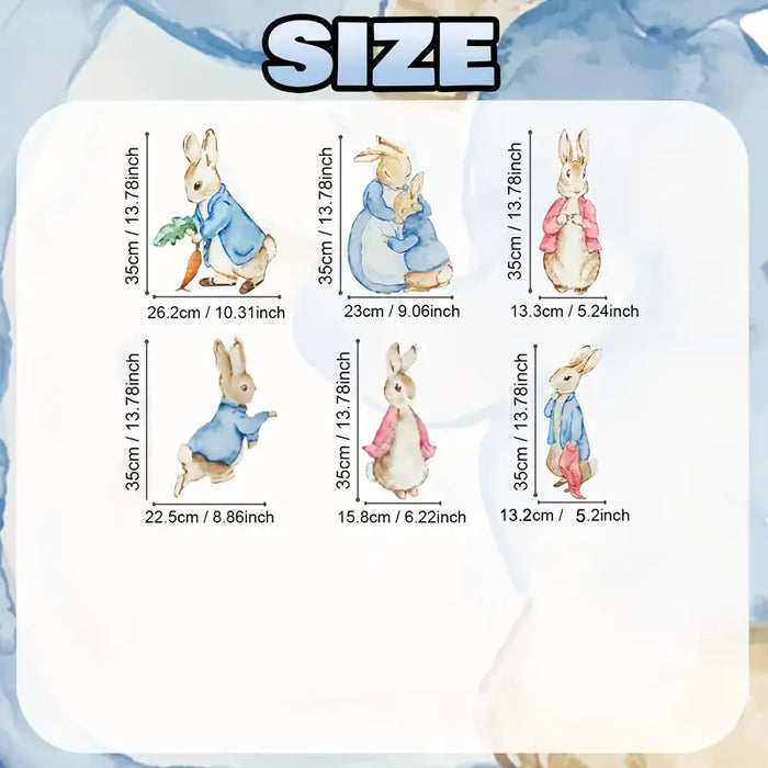 Easter Bunny Yard Decoration 6pcs Set