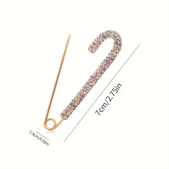 Luxe Rhinestone Large Pin Brooch