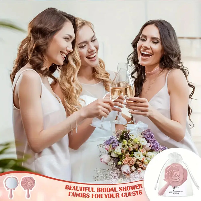 Rose Bridal Shower Mirror Set – 6pcs