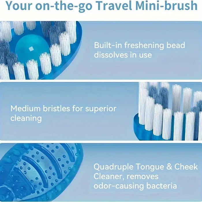 Fresh Mint Portable Travel Toothbrush Kit