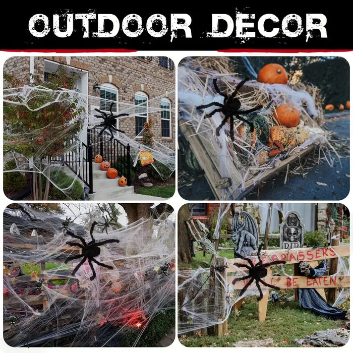 Halloween Black Spider Props