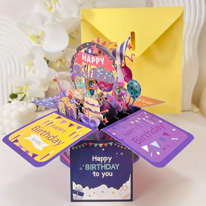 Paper Sculpture 3D Pop-Up Card