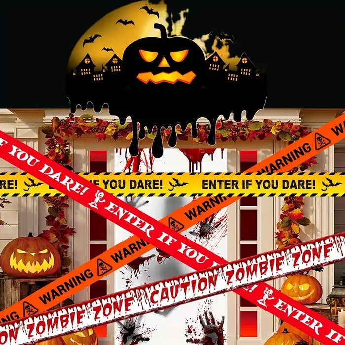 Halloween Spooky Caution Safety Tape