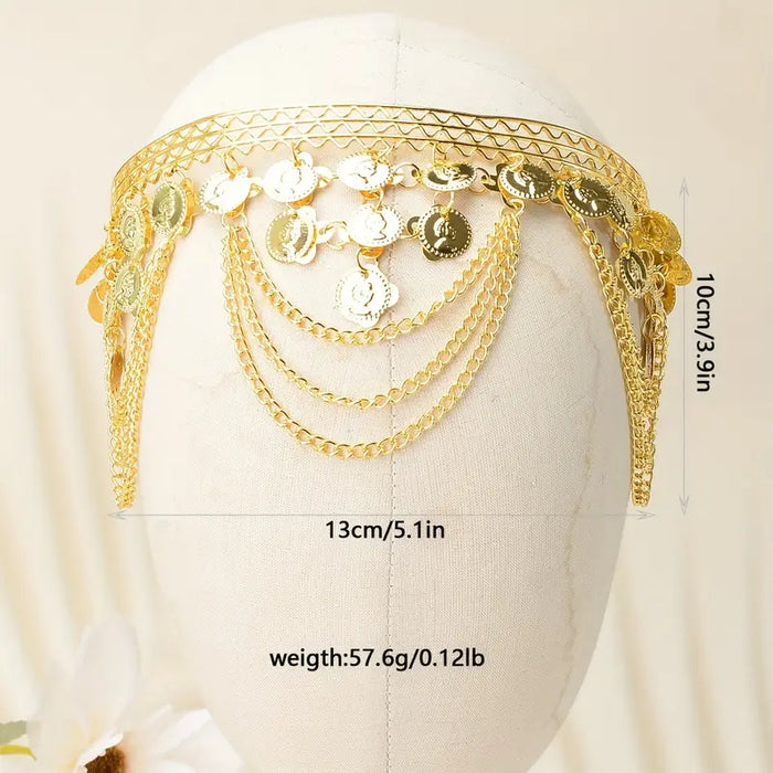 Golden Luxury Ethnic Headdress