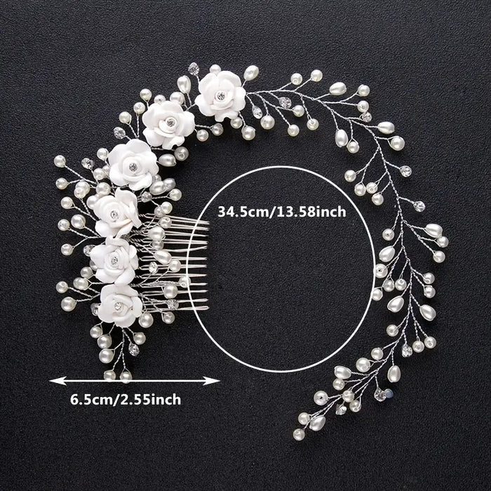 Handmade Faux Pearl Headband