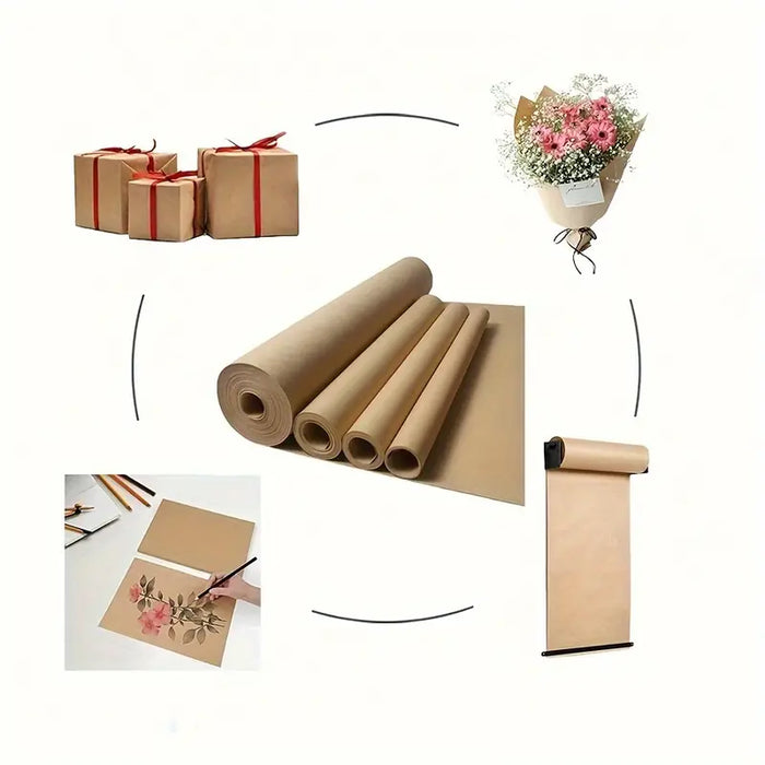 Premium Brown Kraft Paper Roll