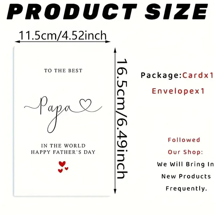 “To the Best Papa in the World” Card