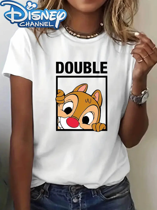 Disney Chip 'n Dale "DOUBLE TROUBLE"  Casual T-Shirt